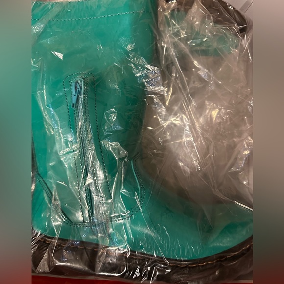 Modern Rush Womens Jacklyn Rain Boots in Teal New In Box - Picture 5 of 12